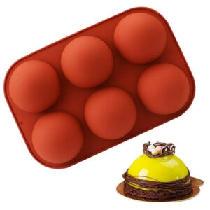 Half Sphere Silicone Ball Mold 6 Cavity Medium Size