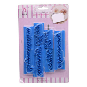 Best Wishes Fondant Embosser 6Pcs Set