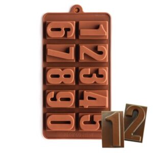 0-9 Big Numbers Silicone Chocolate Mold