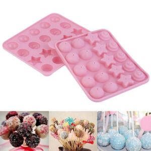 Multi Shapes Silicone Lollipop Mold 20 Cavity
