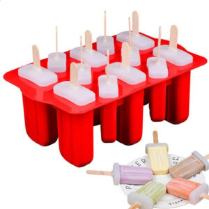 12 Cavity Silicone Ice Popsicle Mold