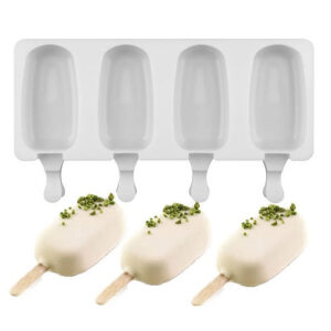 Medium Size Popsicle Mold Silicone 4 Cavity