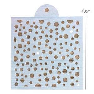 Round bubbles cake stencils