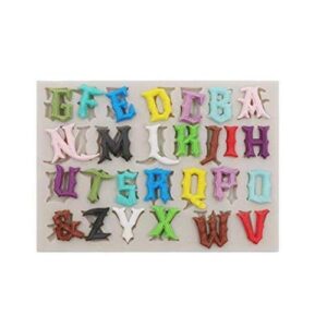 Weird Letter Silicone A To Z Alphabet Fondant & Chocolate Mold