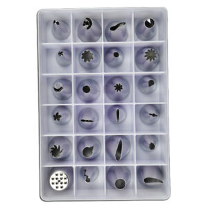 24Pcs Icing Nozzle Set Steel