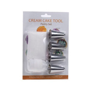 Icing Tip Nozzle 6 pcs with Coupler & Silicone Piping Bag