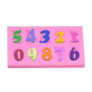 0 To 9 Numbers Silicone Fondant Mold