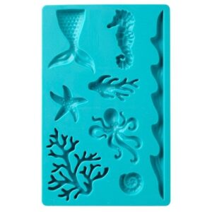 Sea Life Theme Silicone Fondant & Gumpaste Mold