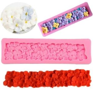 4 Petal Flower Lace Silicone Fondant & Chocolate Mold
