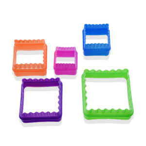 Square Shape Cookie Cutters 5Pcs Set