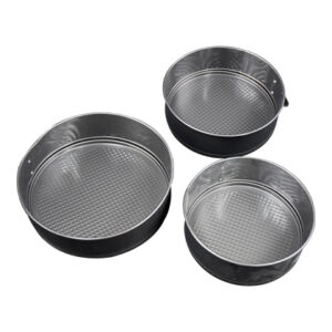 Round Cake Mold Non Stick 3Pcs Set Removable Base