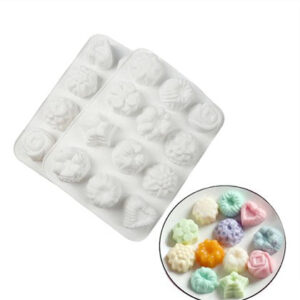 Different Flower Shapes Chocolate & Fondant Silicone Mold