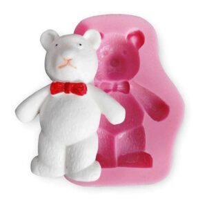 Bear With Bow Silicone Fondant & Chocolate Mold