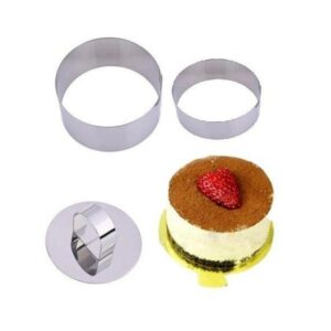Mousse Mold Round Shape Steel 3Pcs Set