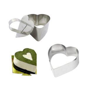 Mousse Mold Heart Shape Steel 3Pcs Set
