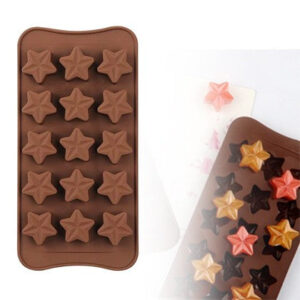 Star Shape 15 Cavity Chocolate Silicone Mold