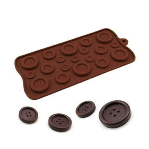 Button Shape Silicone Chocolate Mold