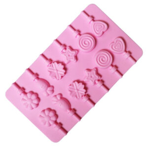 Multi Design Silicone Lollipop Mold 12 Cavity
