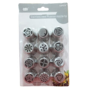 Russian Nozzle 12Pcs Set Stainless Steel