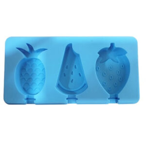 Popsicle Mold Silicone 3 Cavity Fruit Theme