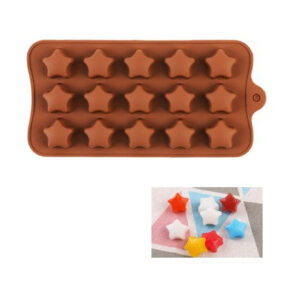 Star Shape Chocolate 15 Cavity Silicone Mold