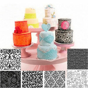 Floral Texture Sheet Plastic 6Pcs Set