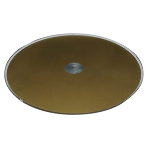 Elegant Glass Cake Rotating Turntable Golden