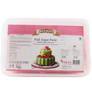 Vizyon Pink Fondant Sugar Paste 1KG