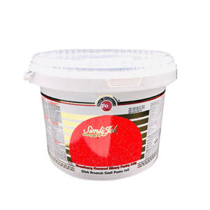 Strawberry Flavored Silvery Pastry Jelly 5 Kg