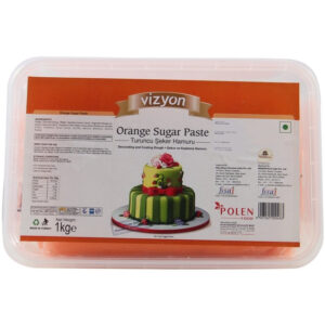 Vizyon Orange Fondant Sugar Paste 1KG