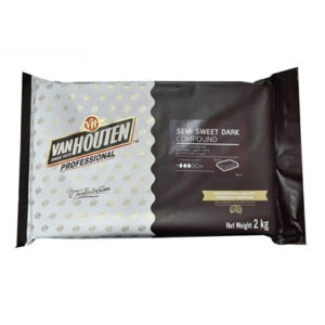 Van Houten Semi Sweet Dark Compound Chocolate 2KG