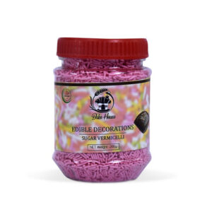 Edible Sugar Vermicelli Pink Color 200G