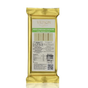 Vizyon Mini White Compound Chocolate 200g