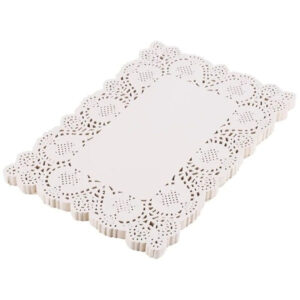 Rectangle Doilies Paper 50Pcs Pack Medium