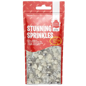 Stunning Sprinkles Mix Silver 50 Gram Pack