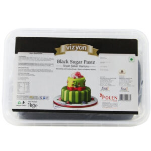 Vizyon Black Fondant Sugar Paste 1KG