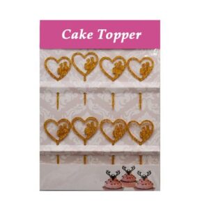 Heart Shape Cup Cake Topper 8Pcs Set